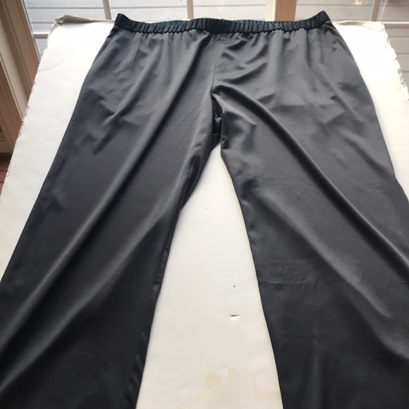 NWT Eileen Fisher Holiday Silky Dress Eco-friendly Black Pull-on Pants - Picture 4 of 16